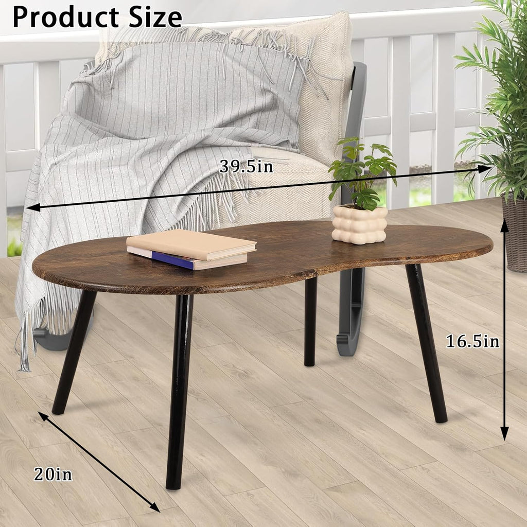 Small Coffee Table Cloud Shape Coffee Table Industrial Coffee Tables Wood Irregular Center Floor Tables Mid Century