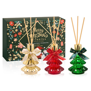 Christmas Tree Reed Diffuser Set of 3, 2.03 fl oz Each
