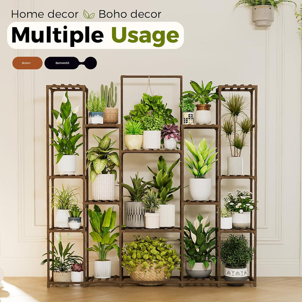 Plant Shelf Indoor Hanging Plant Stand Outdoor Large Plant Shelves Tall Flower Holder wooden plant stand for Multiple