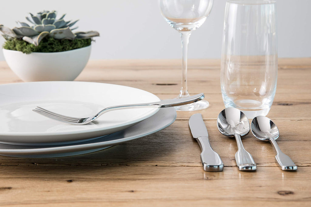 Vitraluxe Dinnerware Heirloom Matte Finish Salad Plate 8-Inch, Linen, Set of 4 - STN.8000.4.02