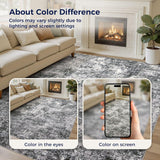 Area Rug Living Room Rugs - 10x14 Abstract Large Soft Indoor Washable Rug Neutral Modern Low Pile Ca