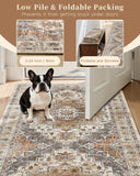 Area Rug 3x5, Washable Vintage Entryway Rugs