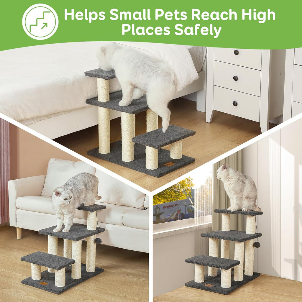 Dog Stairs & Cat Scratching Post Pet Steps for High Beds Couch