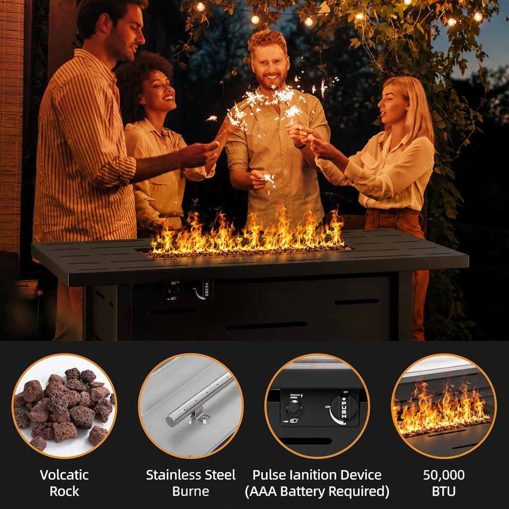 43 Inch Propane Fire Pit Table