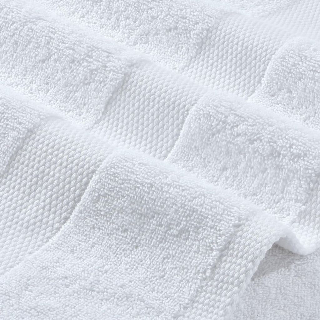 Bath Towel Set of 6 - 100% Cotton Highly Absorbent Towels , 2 Luxury Bath Towels 650GSM, 2 Hand Towels, 2 Washcloths