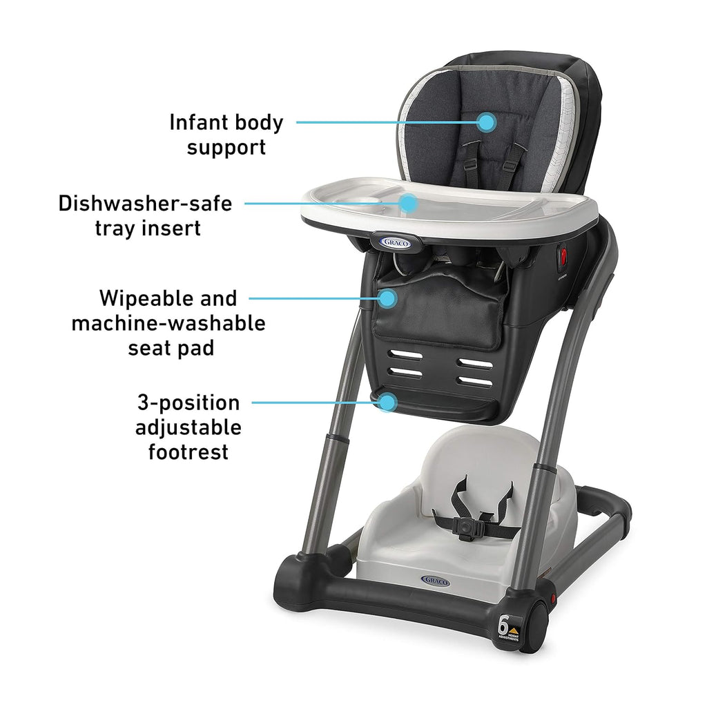 Blossom 6 in 1 Convertible High Chair, Redmond