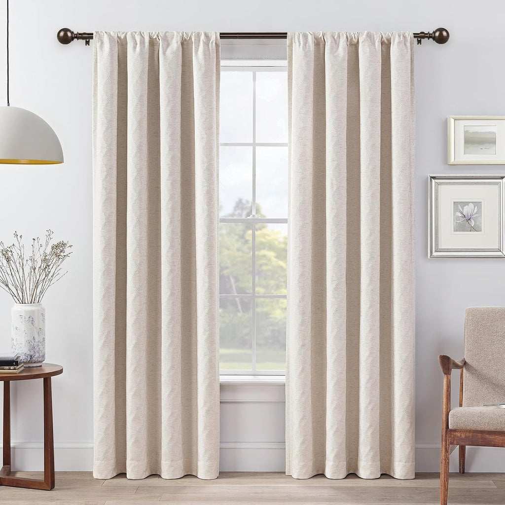 Curtain Rods, Antique Bronze Single Curtain Rod for Windows, 7/8 Inch Decorative Drapery