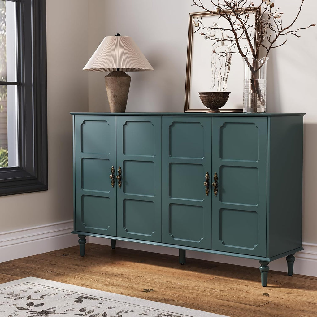 55 inch Mid Century Sideboard Buffet Cabinet with Storage