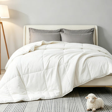 100% Australian Wool Comforter -All Season Breathable Duvet Insert