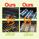 3-Burner Propane Gas Grill with Side Table and Thermometer, Stainless Steel Cabinet, Cast Iron Grates for Patio and Outdoor BBQ