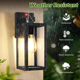 13" Upgraded Motion Sensor Outdoor Wall Lights, 2-Pack Dusk to Dawn Porch Light Outdoor Wall Sconce Lanterns