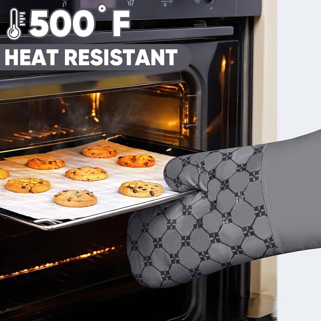 Oven Mitts Kitchen Towels Dishcloths with Pot Holders Sets 12PCS, Dish Towels Sets, Oven Gloves Pot Pads Heat