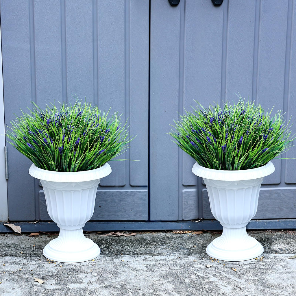 2 Sets Potted Artificial Plants for Outdoor, Pre-Made