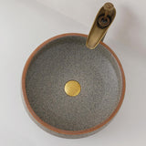 Ceramic Vessel Bathroom Sink Blue Color Rounded Shape Jingdezhen Sinks Above Counter Art Wash Basin For Bar And