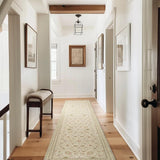 Hallyway Area Runner Rugs 2x10, Boho Floral Faux Wool Indoor Outdoor Rugs, Washable Rugs for Bedroom