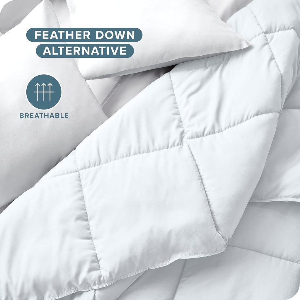 Duvet Insert Comforter - King/California King - Goose Down Alternative - Ultra-Soft - Premium 1800 Series