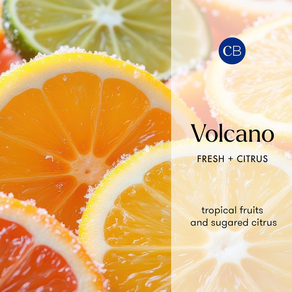 Volcano Reed Diffuser Set - Includes Reed Diffuser Sticks, Fragrance Oil, and Glass Bottle - Luxury Scented Room