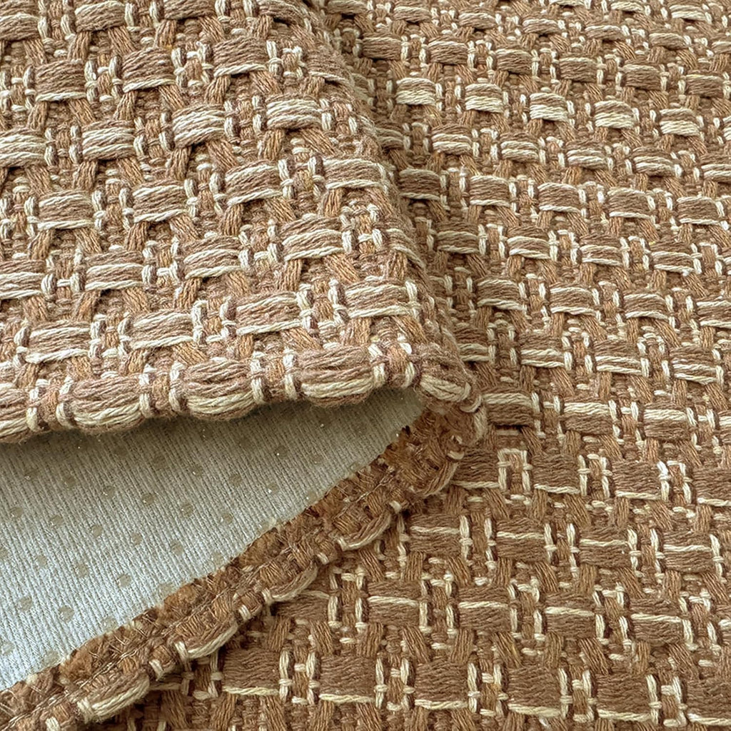 Hallway Washable Runner Rug,2x10 ft Boho Braided Kitchen Rugs,Neutral Entryway Rug,Faux Jute Rug,Non