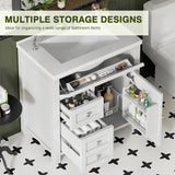 30'' Bathroom Vanity with Single Sink Combo, Freestanding Modern Bathroom Sink Cabinet