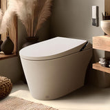 Smart Toilet with Heated Seat, Auto Flush, Foot Sensor Control, Adjustable Wash Modes, Built-In Water Tank, No Water Pressure Limits