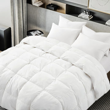 White Goose Feather Down Comforter King, Duvet Insert