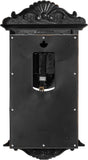 Clockswise Vintage Grandfather-Style Wall Clock with Wood-Effect Plastic Pendulum Battery-Operated for Home Decor