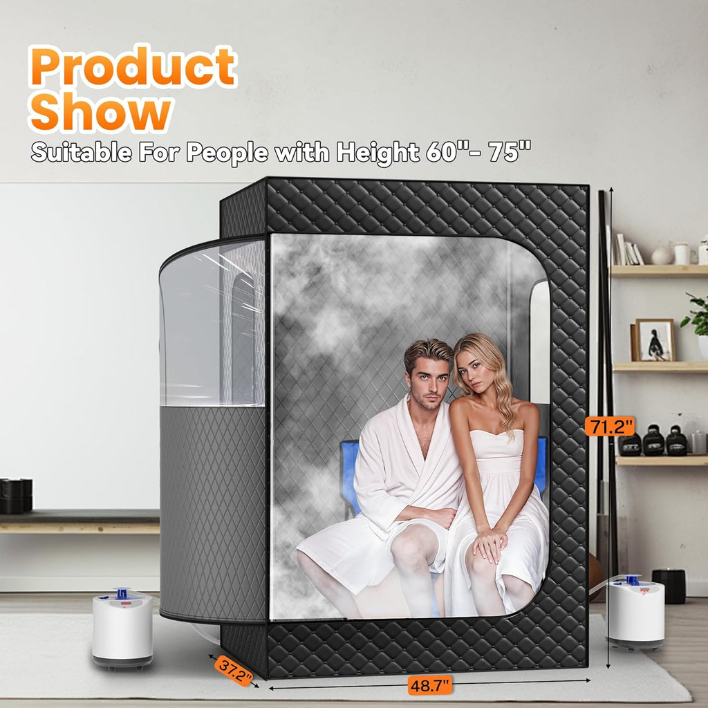 2 Person Portable Steam Sauna for Home