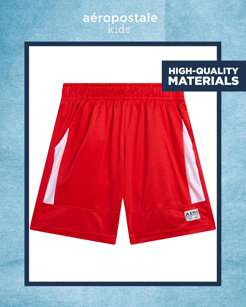 Boys Shorts Set 2 Piece Graphic Tee and Mesh Athletic Shorts