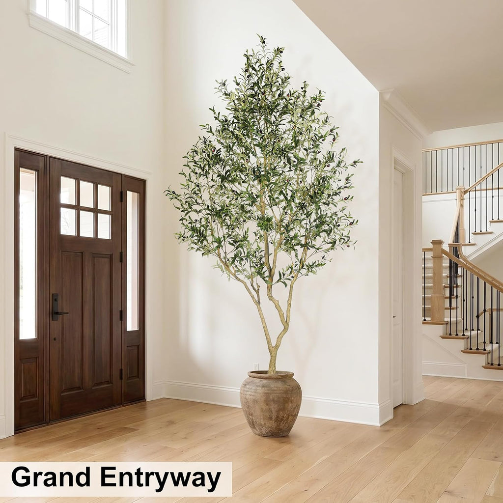 Faux Olive Tree 9ft - Artificial Olive Tree Indoor Decor