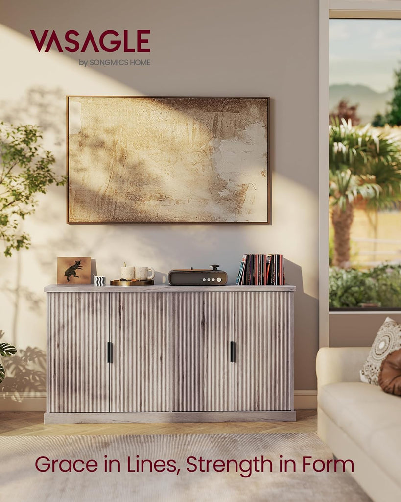 MAXE Collection - Buffet Cabinet, Fluted Console Cabinet, Sideboard with Adjustable Shelves