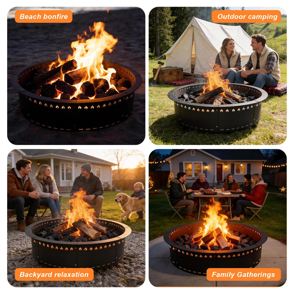 Smokeless Fire Pit Ring Insert 48 Inch