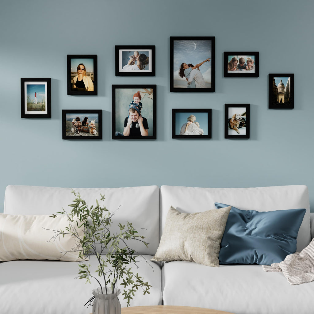 10 Pack Picture Frames Collage Wall Decor, Black