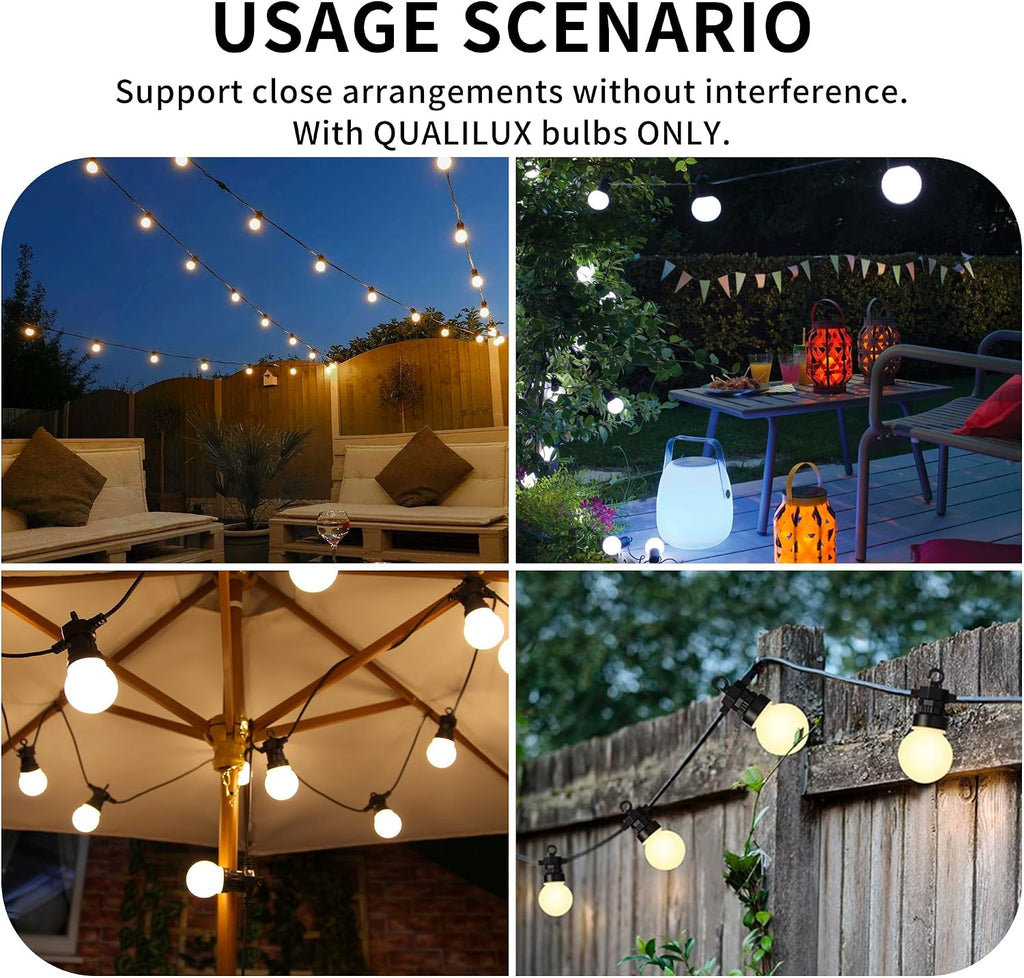 Dusk to Dawn Light Bulbs, Auto On/Off Light Sensing LED Bulbs Outdoor, Daylight, Small A15 4-Pack, 5W 450LM 40W