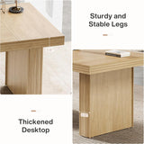 63" Executive Desk, Modern Executive Office Desk with Thickened Desktop and Heavy-Duty Legs