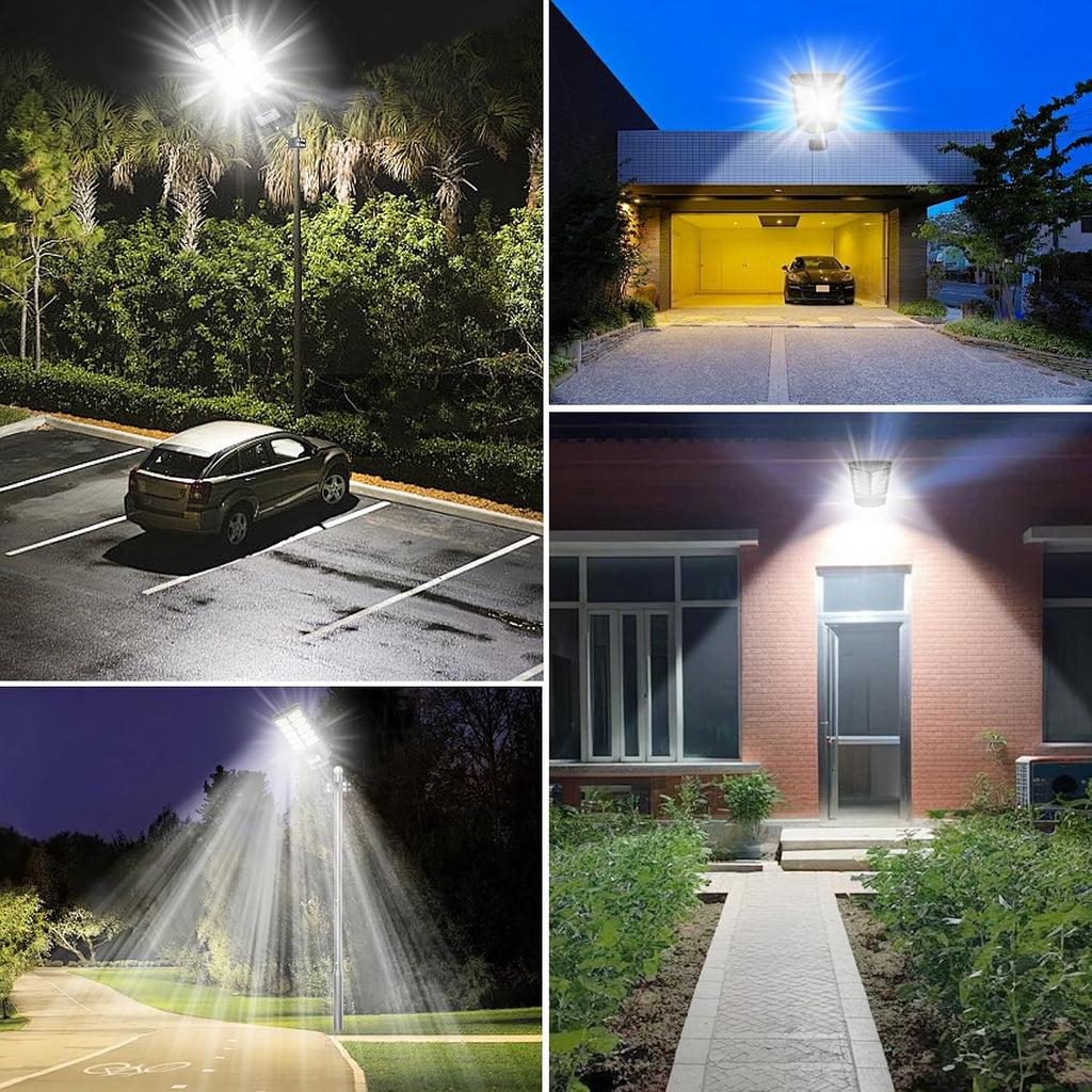 Solar Street Light Outdoor Waterproof Pole Led Solar Lights for Yard | High Liumen Outdoor Solar Flood Light for