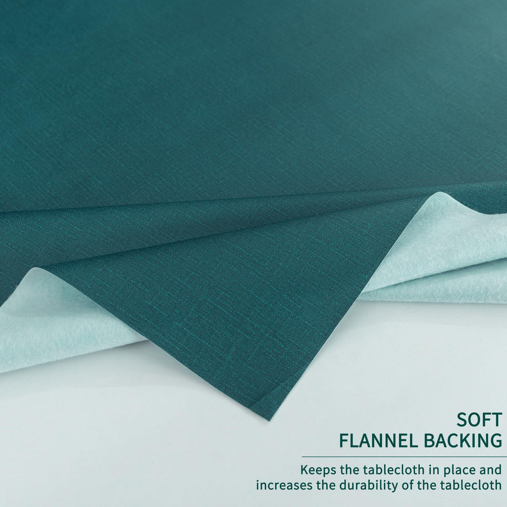 Rectangle Table Cloth, 100% Waterproof Tablecloth Oil Proof Spill Proof Vinyl Table Cloth, Wipe Clean Plastic Table