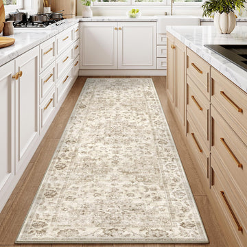 2'6x12 Beige Neutral Runner Rug
