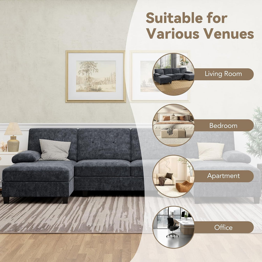 U-Shaped Sectional Couches for Living Room