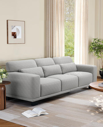 89" Sofa, 3 Seater Couch Sofa for Living Room, Modern Sofa with Deep Seats & Wide Armrests