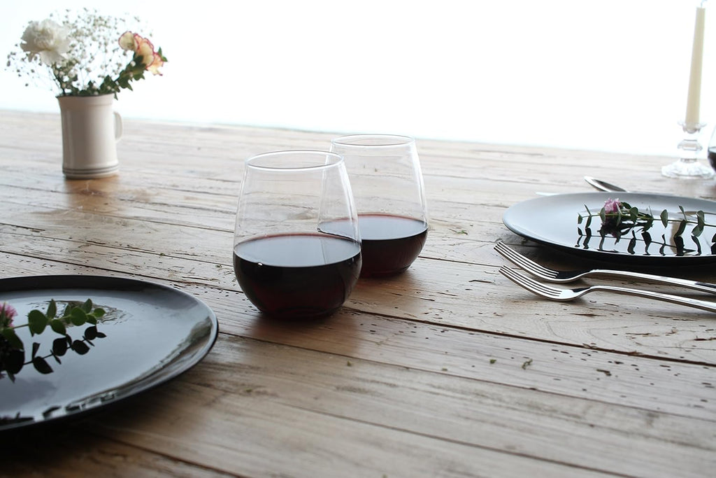 POP 18oz Vino XL SET OF 12, Premium Quality, Recyclable, Unbreakable & Plastic Wine Glasses, 12 Count (Pack of 1)