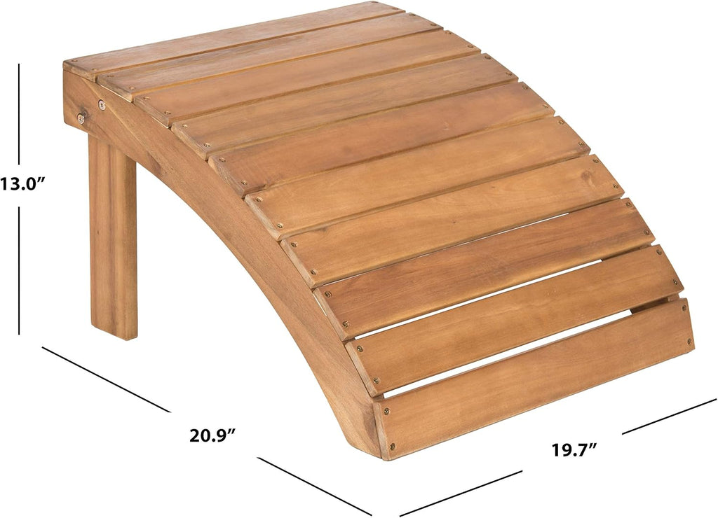 Patio Collection Hampton Adirondack Acacia Wood Ottoman