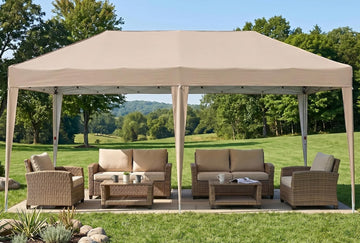 10x20 Pop up Canopy Tent, Easy up Instant Shelter Gazebo Outdoor Canopy, Waterproof Party Tent Weddings