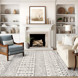 9x12 Area Rug, Super Soft Ultra-Thin Moroccan Washable Rug, Anti-Slip Backing Area Rugs 9x12 Living 