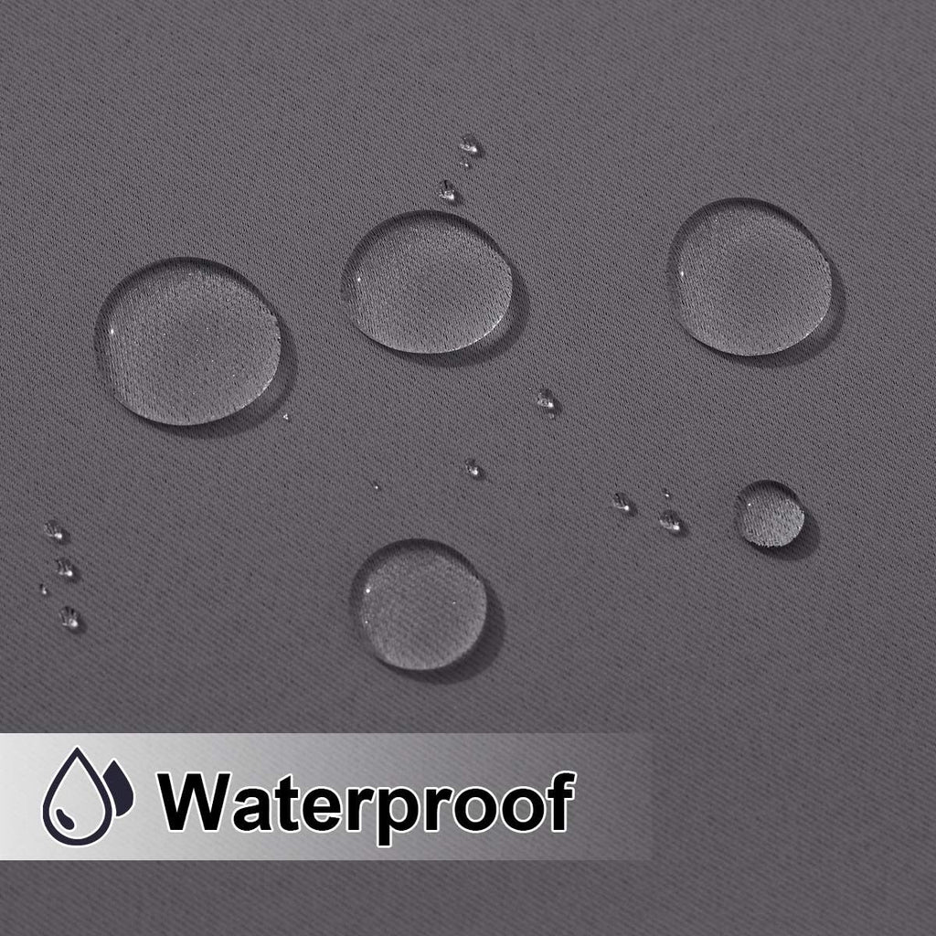Outdoor Curtain Waterproof 108" Length, Windproof Thermal Insulated Rustproof Top and Bottom Grommet Fixed Blackout