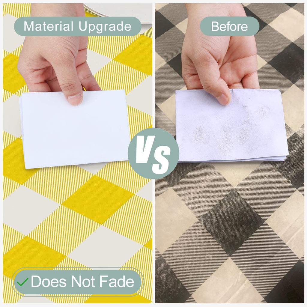 Rectangular Waterproof Vinyl Table Cloth, Flannel Backed Tablecloth