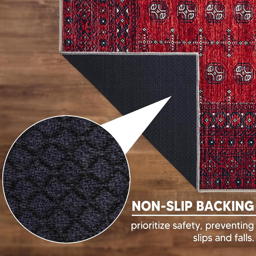 30"x120" Rug - Machine Washable Runner Rug with Non-Slip Backing, Ideal