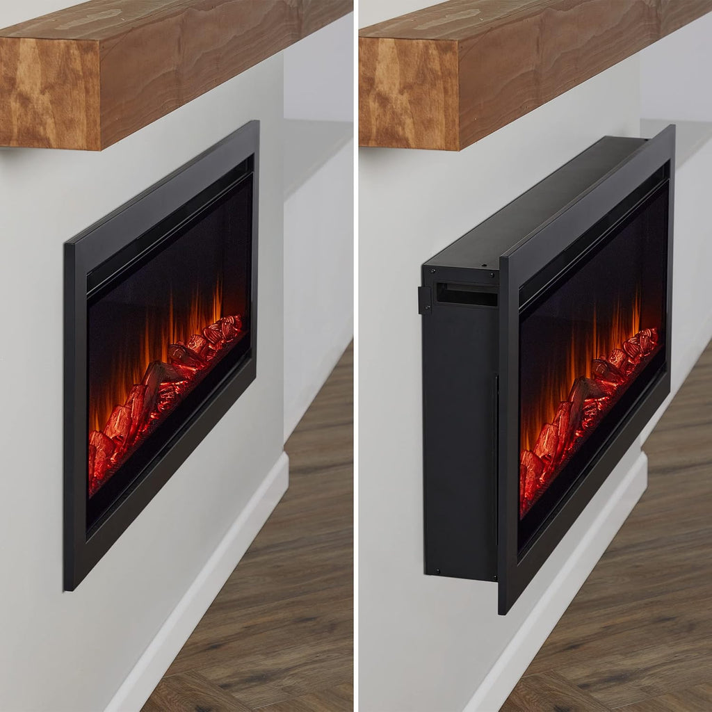 49" Wall-Mount or Recessed Electric Fireplace Insert