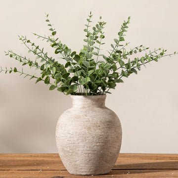 Ceramic Flower Vase Home Decor - Small Farmhouse Table Vases Rustic Vintage