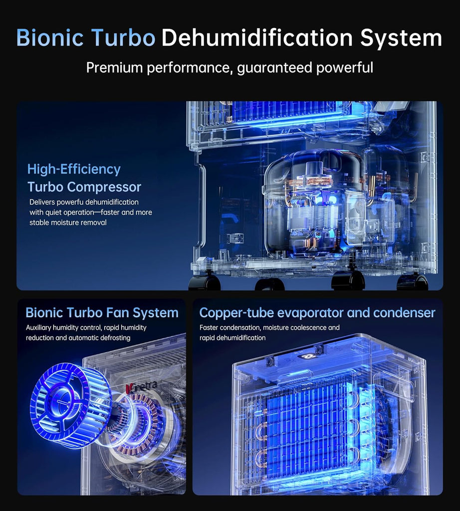 1500 Sq. Ft Dehumidifiers for Home, 30 Pints dehumidifier for Basement with drain hose,Smart APP control, 1.6L Tank