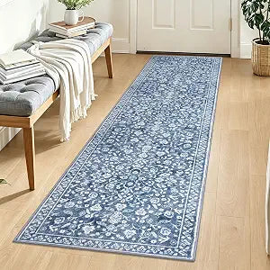 Washable Vintage 2x8 Runner Rug Non Slip Runners